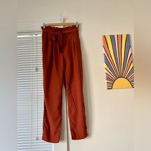 Rust orange dress pants, size M